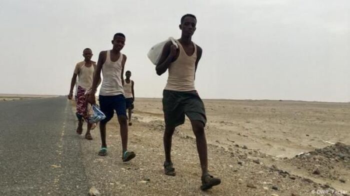 الهجرة الدولية: 9500 مهاجر أفريقي وصلوا اليمن الشهر الماضي