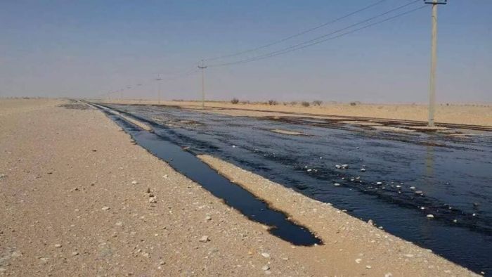 تسرب نفطي واسع في شبوة جراء عمل تخريبي