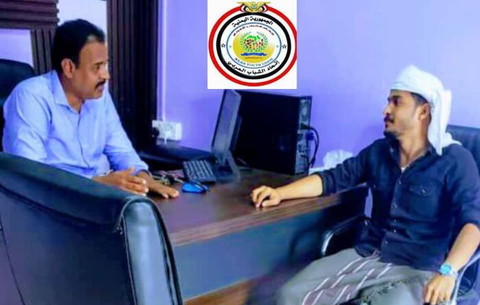 مستشار محافظ حضرموت رئيس إتحاد الشباب العربي في اليمن يلتقي رئيس اتحاد الشباب بالمحافظة