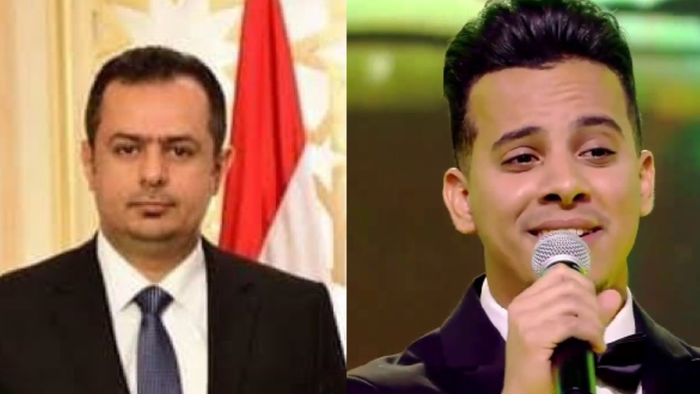 #معين_عبدالملك يهنئ الفنان الشاب #عمر_ياسين بفوزه بلقب "الزمن الجميل"