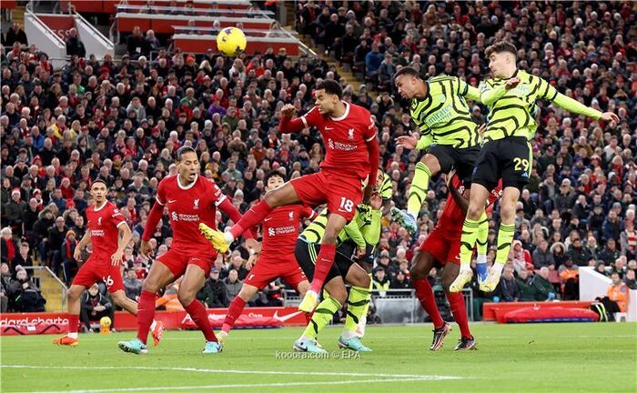 ليفربول وآرسنال يخدمان المنافسين بالتعادل في موقعة أنفيلد