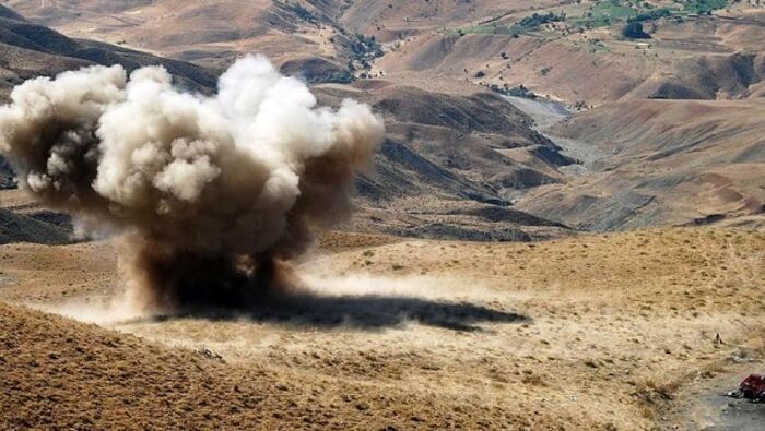 بتر ساق امرأة بإنفجار لغم حوثي في مريس شمالي الضالع