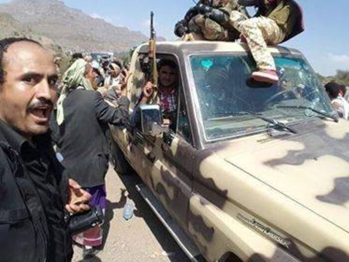 مشائخ وشخصيات العود لـ" معين برس " : لا عاصم اليوم للحوثي من أمر الحرية