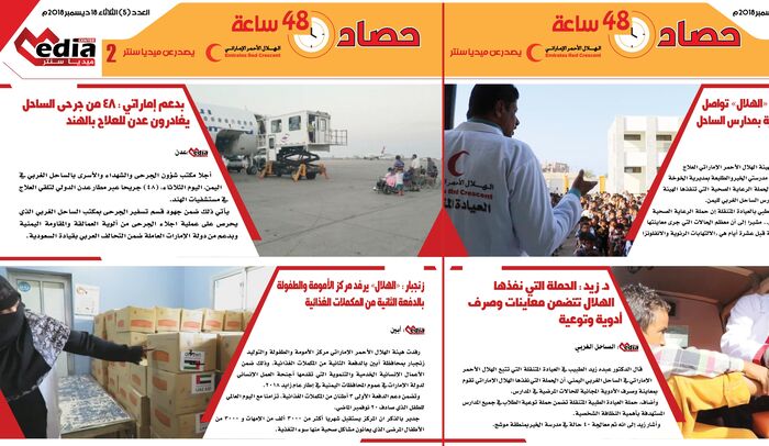 صدور العدد الـ5 من حصاد 48 ساعة عن مركز ميديا سنتر.. العدد كامل